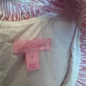 Lilly Pulitzer Pink and White Striped Garment